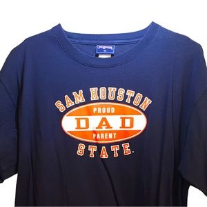 Sam Houston State University T-shirt DAD PROUD PARENT Men’s XL Extra Large Blue